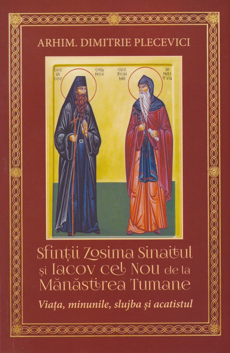 Sfintii Zosima Sinaitul si Iacov cel Nou de la Manastirea Tumane